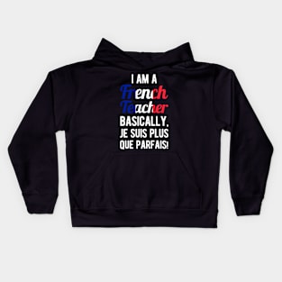 Funny French Teacher Kids Hoodie